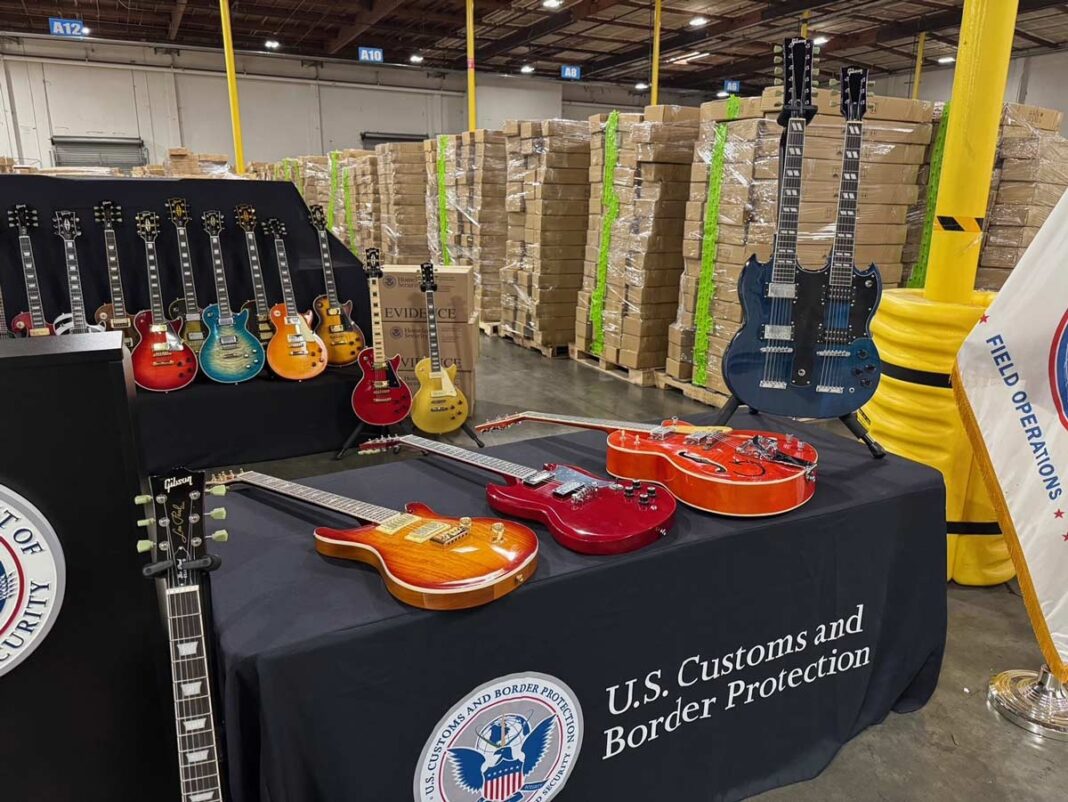 Fake Gibson Guitars Seized by U.S. Homeland Security Investigations